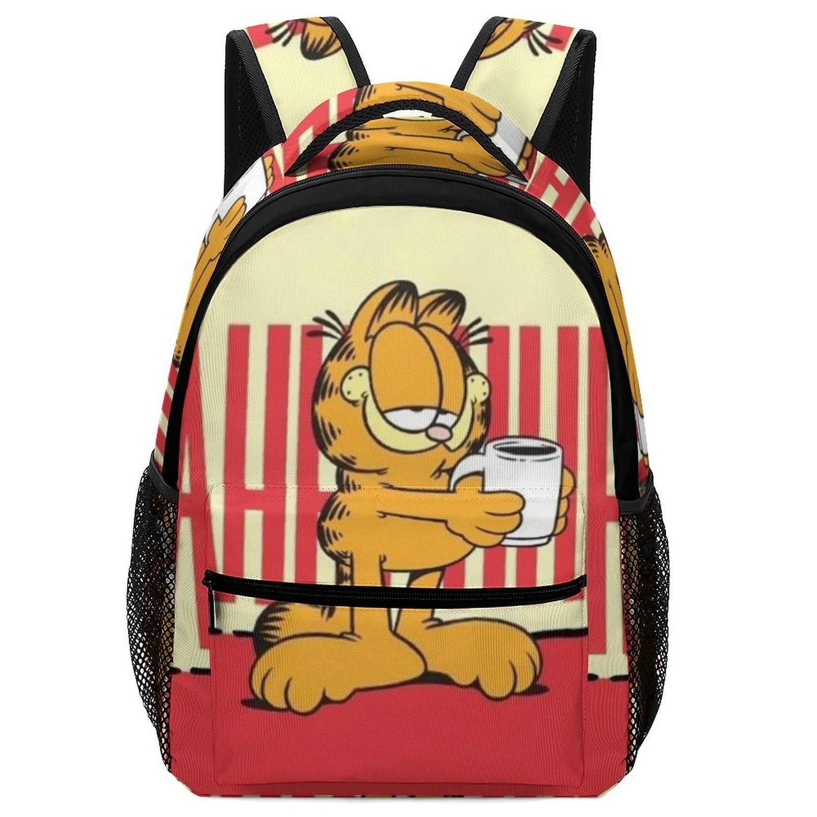 MOLUYGCC Garfield Unisex Backpack Book Bag Durable Sport Backpack Cute Pattern for Presc-hool Travel Ruckack
