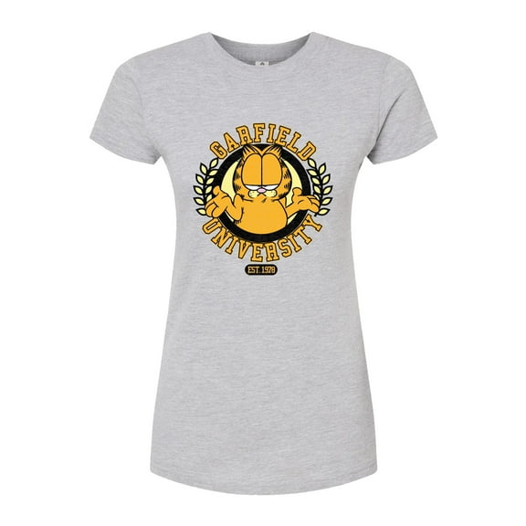 Garfield - University - Juniors Fitted Graphic T-Shirt