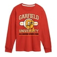thumbnail image 1 of Garfield - University Sports Star - Toddler & Youth Long Sleeve Graphic T-Shirt, 1 of 5