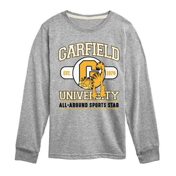 Garfield - University Sports Star - Toddler & Youth Long Sleeve Graphic T-Shirt