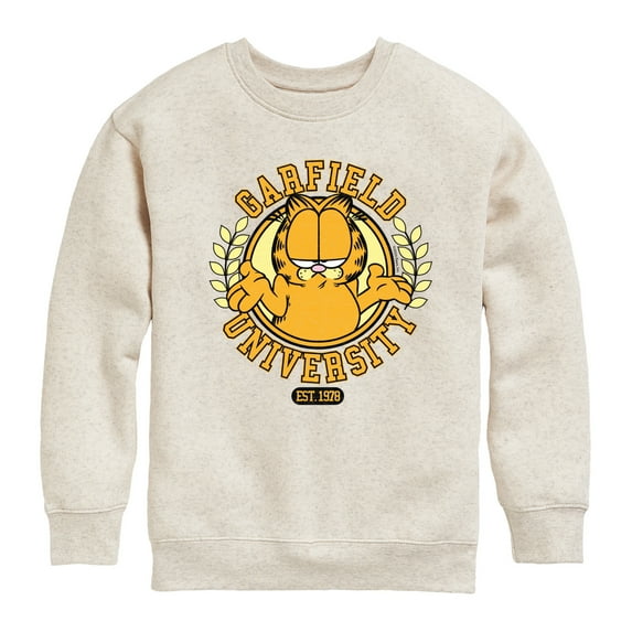 Garfield - University - Toddler & Youth Crewneck Fleece Sweatshirt
