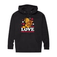 thumbnail image 1 of Garfield - Valentine's Day - Men's Pullover Hooded Fleece Sweatshirt, 1 of 4