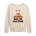 thumbnail image 1 of Garfield - Valentine's Day - Women's Lightweight French Terry Long Sleeve Shirt, 1 of 4