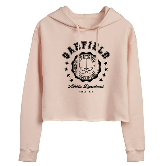 Garfield - Varsity Seal - Juniors Cropped Pullover Hoodie