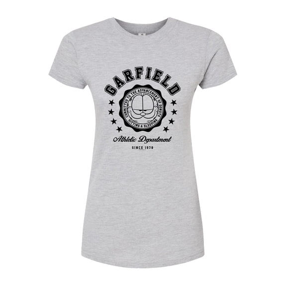 Garfield - Varsity Seal - Juniors Fitted Graphic T-Shirt