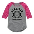 thumbnail image 1 of Garfield - Varsity Seal - Toddler & Youth Girls Raglan Graphic T-Shirt, 1 of 4