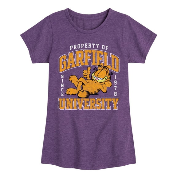 Garfield - Varsity - Toddler & Youth Girls Short Sleeve Graphic T-Shirt