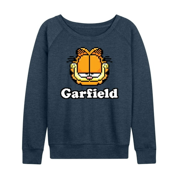 Garfield - Video Game Garfield Logo - Women's Lightweight French Terry Long Sleeve Shirt