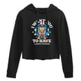 thumbnail image 1 of Garfield - Want You To Have A Happy Fourth - Juniors Cropped Pullover Hoodie, 1 of 5