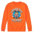 thumbnail image 1 of Garfield - Want You To Have A Happy Fourth - Men's Crew Neck Fleece Pullover, 1 of 1