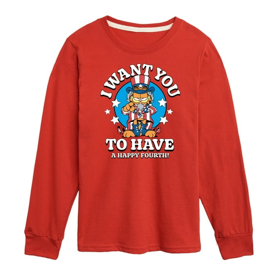 Garfield - Want You To Have A Happy Fourth - Toddler & Youth Long Sleeve Graphic T-Shirt