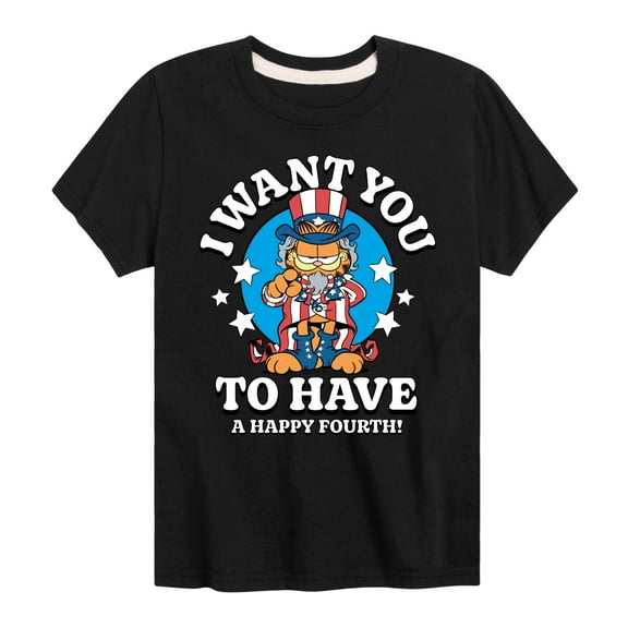 Garfield - Want You To Have A Happy Fourth - Toddler & Youth Short Sleeve Graphic T-Shirt