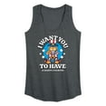 thumbnail image 1 of Garfield - Want You To Have A Happy Fourth - Women's Racerback Tank Top, 1 of 5