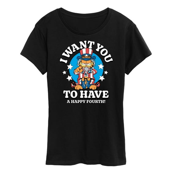 Garfield - Want You To Have A Happy Fourth - Women's Short Sleeve Graphic T-Shirt