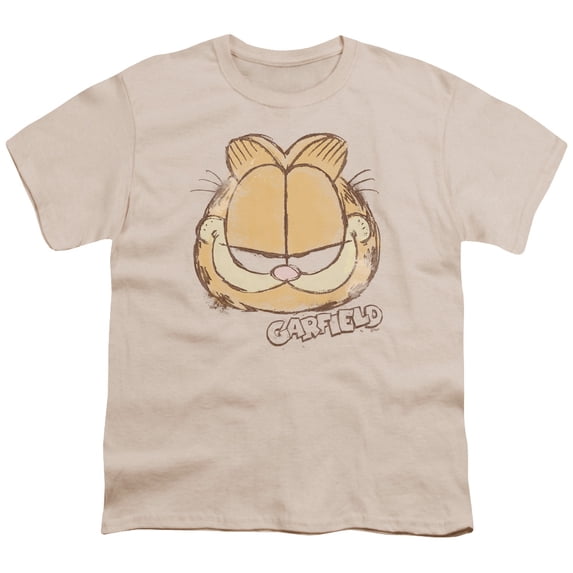 Garfield Water Color Cat S/S Youth 18/1 T-Shirt Cream
