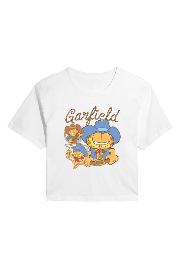 - Western Garf - Juniors Cropped Graphic T-Shirt