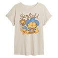 thumbnail image 1 of Garfield - Western Garf - Juniors Oversized Graphic T-Shirt, 1 of 4