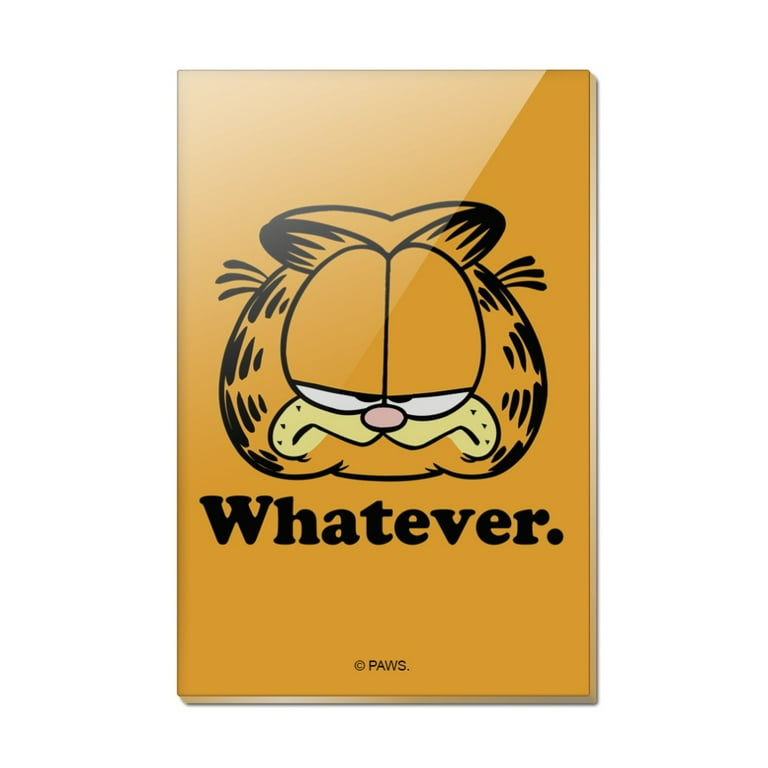 Garfield Whatever Face Rectangle Acrylic Fridge Refrigerator