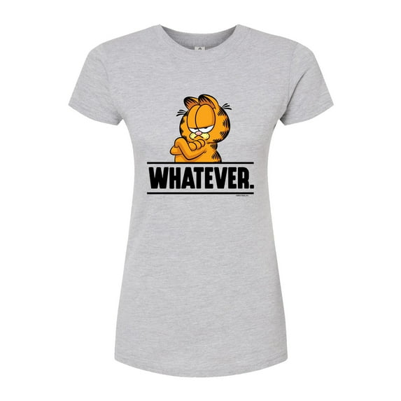 Garfield - Whatever - Juniors Fitted Graphic T-Shirt
