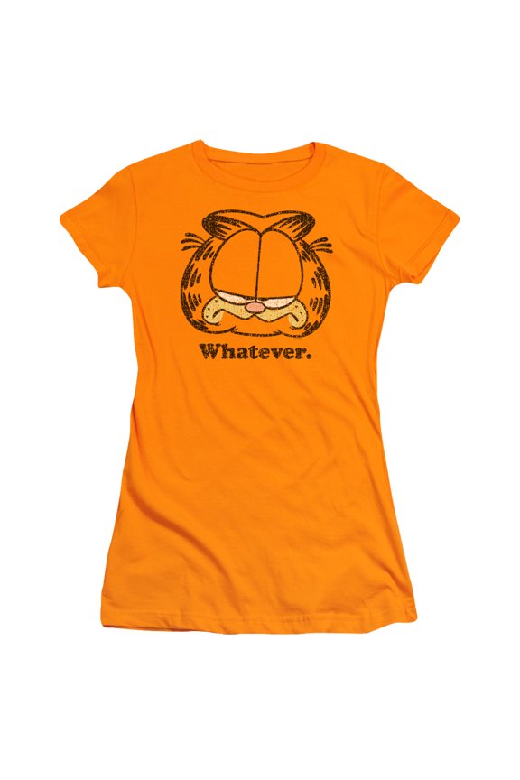 Garfield Whatever S/S Junior Women's T-Shirt Sheer Orange