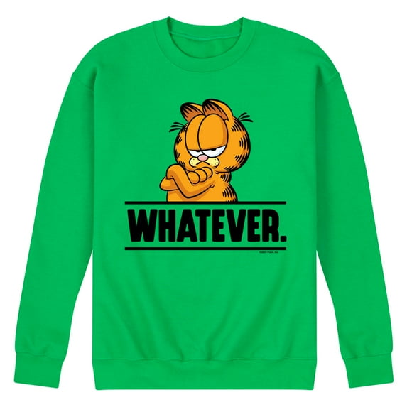 Garfield - Whatever - Men's Crew Neck Fleece Pullover