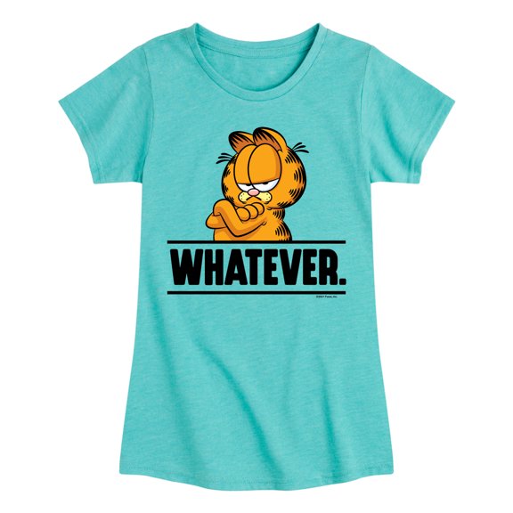 Garfield - Whatever - Toddler And Youth Girls Short Sleeve Graphic T-Shirt