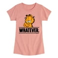 thumbnail image 1 of Garfield - Whatever - Toddler And Youth Girls Short Sleeve Graphic T-Shirt, 1 of 1