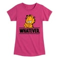 thumbnail image 1 of Garfield - Whatever - Toddler And Youth Girls Short Sleeve Graphic T-Shirt, 1 of 1