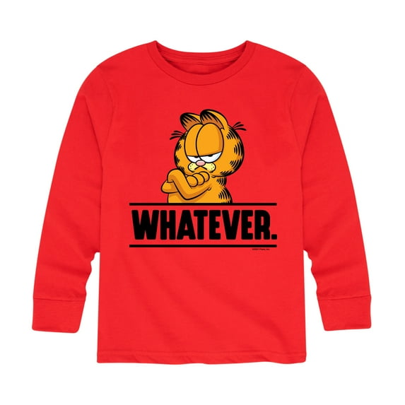 Garfield - Whatever - Toddler And Youth Long Sleeve Graphic T-Shirt