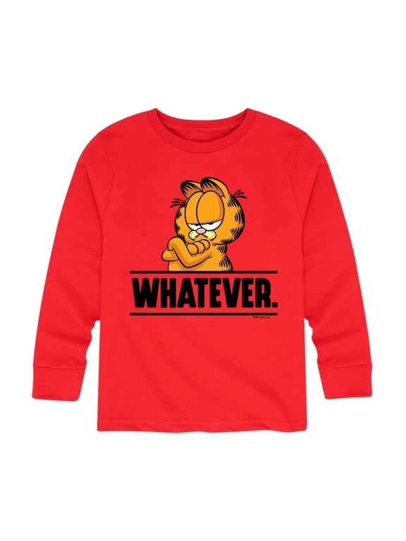- Whatever Boys' Long Sleeve Graphic T-Shirt