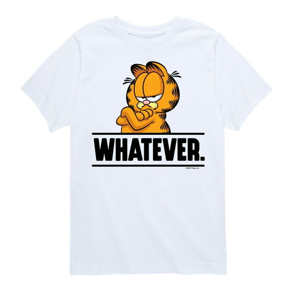 Garfield - Whatever - Toddler And Youth Short Sleeve Graphic T-Shirt