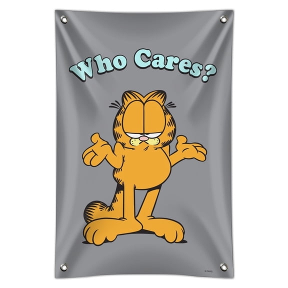 Garfield Who Cares? Home Business Office Sign