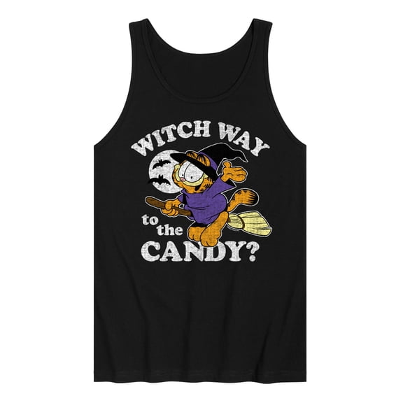 Garfield - Witch Way To The Candy - Men's Jersey Tank Top