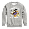 thumbnail image 1 of Garfield - Witch Way To The Candy - Toddler And Youth Crewneck Fleece Sweatshirt, 1 of 5