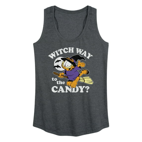 Garfield - Witch Way To The Candy - Women's Racerback Tank Top