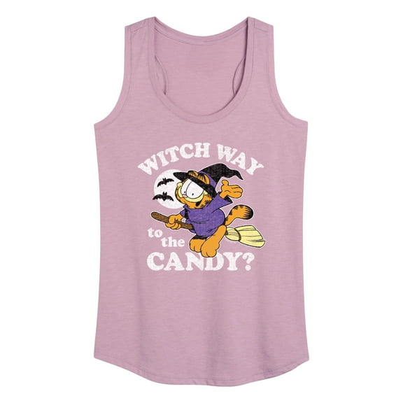 Garfield - Witch Way To The Candy - Women's Racerback Tank Top