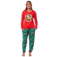 thumbnail image 1 of Garfield Women's Holiday Holly Jolly Hungry Long Sleeve Pajama Jogger Lounge Sleep Set, 1 of 7