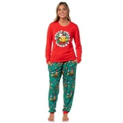 PJAMMY Garfield Women's Holiday Holly Jolly Hungry Long Sleeve Pajama Jogger Lounge Sleep Set