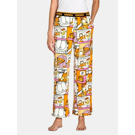 Garfield Women's Print Velour Sleep Pants, Sizes XS-3X