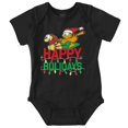 thumbnail image 1 of Garfield Xmas Sleigh Happy Holidays Baby Romper Boys or Girls, 1 of 6