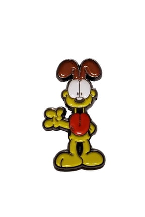 Garfield's Odie Cartoon Character 1 Inch Tall Enamel Metal Pin