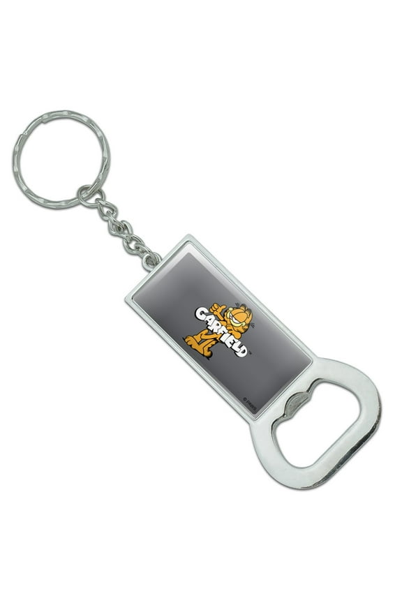 with Logo Keychain Rectangle Chrome Plated Metal Bottle Cap Opener