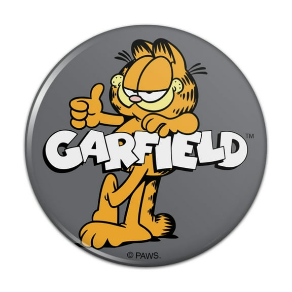 Garfield with Logo Kitchen Refrigerator Locker Button Magnet