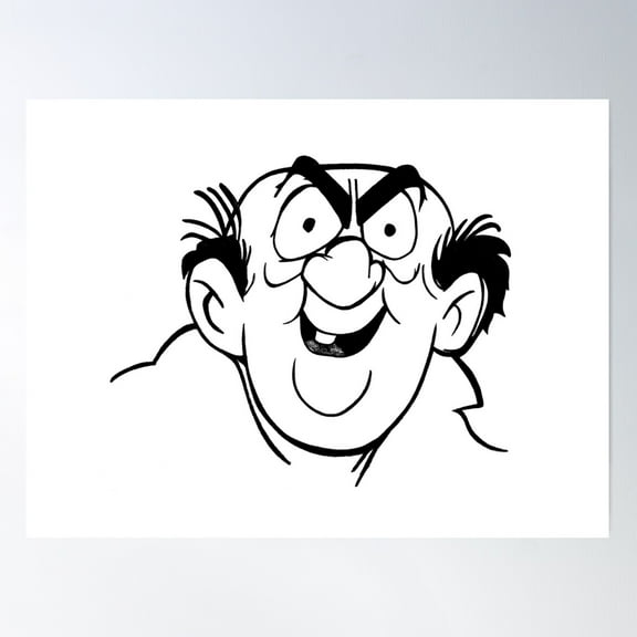 Gargamel - The Wizard Poster Wall Art, Modern Wall Decor For Living Room Bedroom, 8x12 UNFRAMED