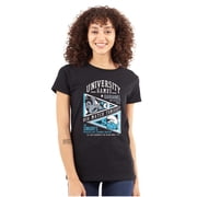 Gargamel vs Smurf University Games Womens T Shirt Ladies Tee Brisco Brands X