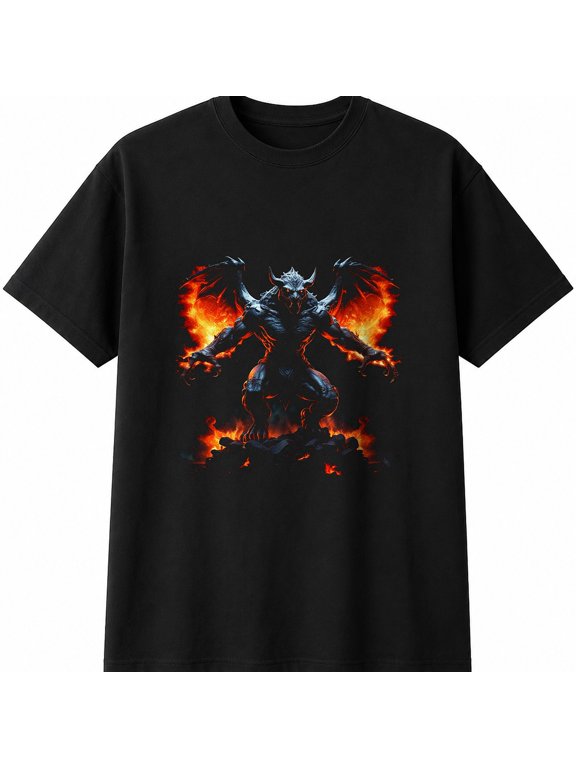 Gargoyle Fantasy Art Gothic Mens Womens T-Shirt Halloween Graphic Unisex Novelty