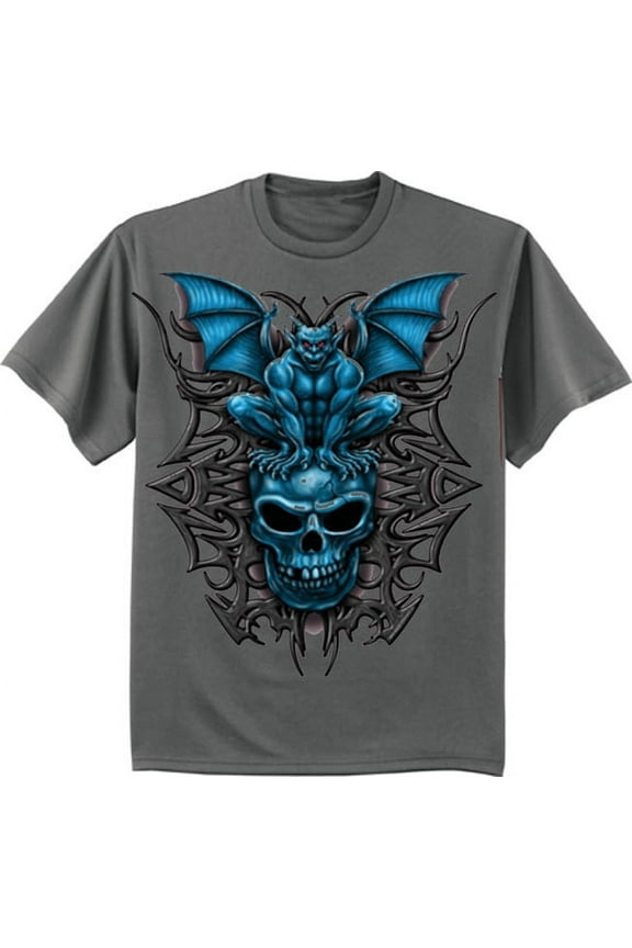 Gargoyle Skull Shirt Mens Graphic Tee