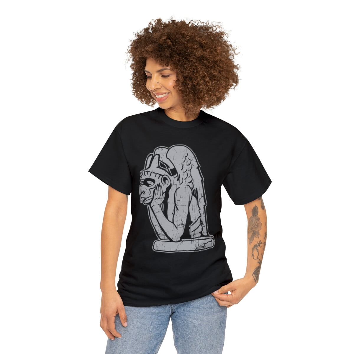 Gargoyle | Unisex | Heavy Cotton | T-Shirt | Gothic | Halloween - Good ...