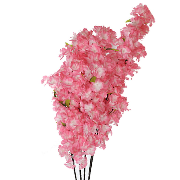 Cherry Blossom Artificial Flowers Branches Stems Tall Fake Flower Faux  Floral for Wedding Table Centrepiece,41inch (Pink)