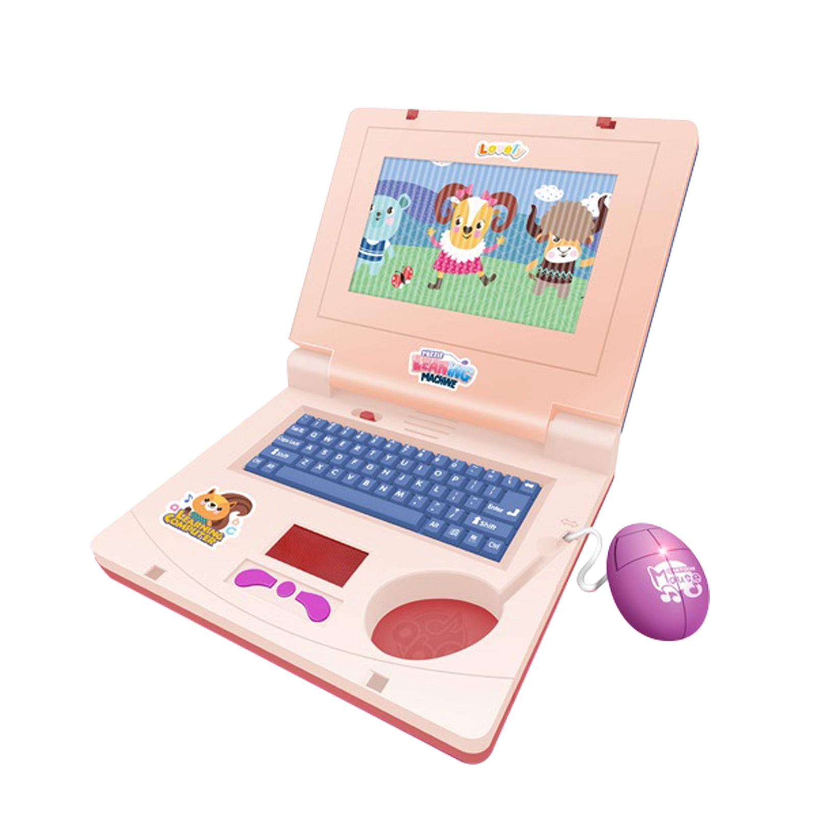  LEXiBOOK - Unicorn Educational and Bilingual Laptop  Spanish/English - Toy for Children with 124 Activities to Learn  Mathematics, Dactylography, Logic, Clock Reading, Play Games and Music -  JC598UNIi2 : Video Games